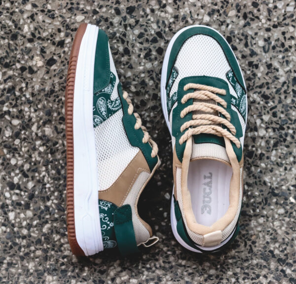 zapatilla urbana verde